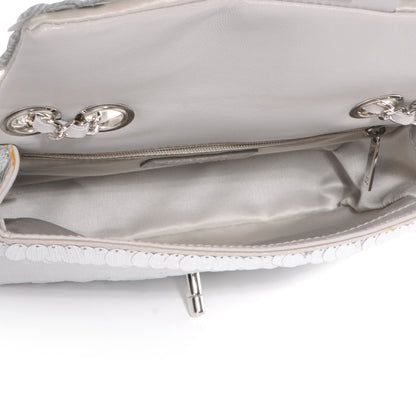 Chanel Sequin Paillette Small Flap Silver 5 of 8