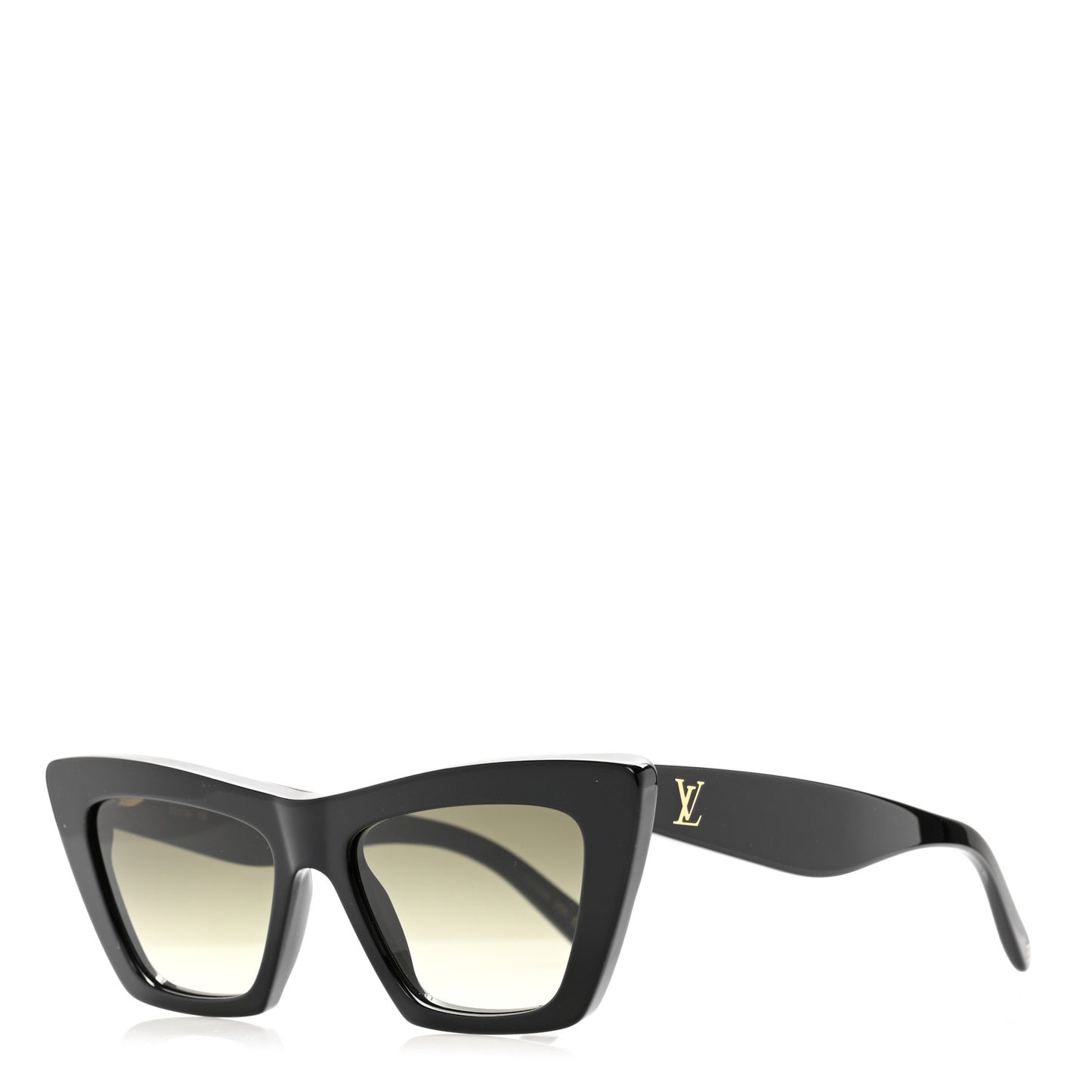 Acetate LV Fame Cat Eye Sunglasses Z1723W Black