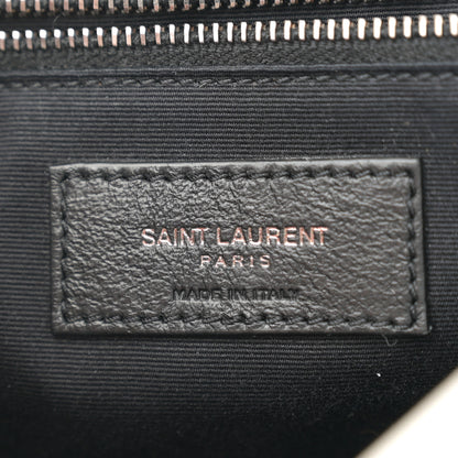 Saint Laurent Crinkled Calfskin Matelasse Monogram Medium Niki Chain Satchel Dirty White 6 of 13
