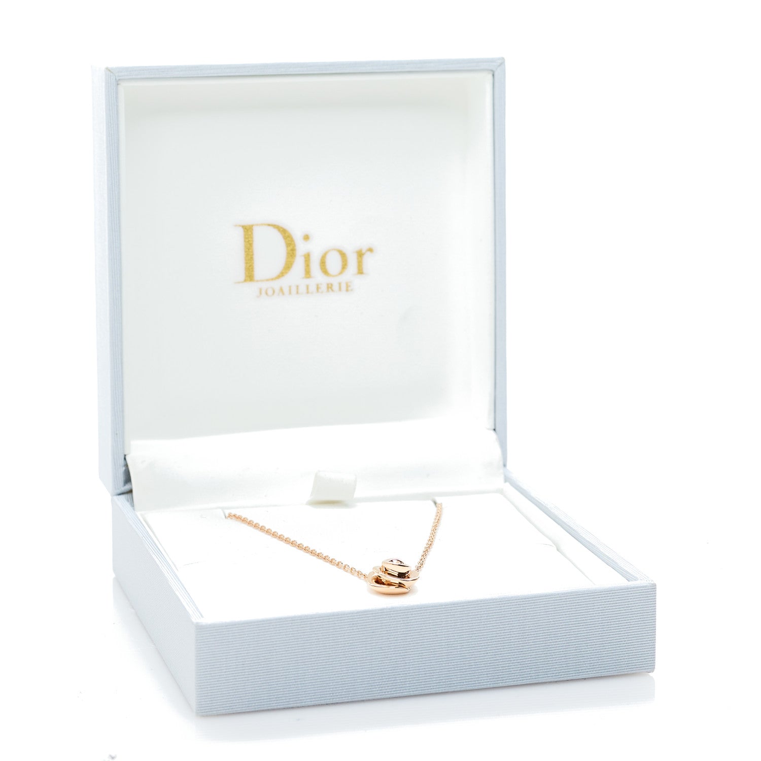 Christian Dior 18K Rose Gold Diamond Small Rose Couture Necklace 7 of 7