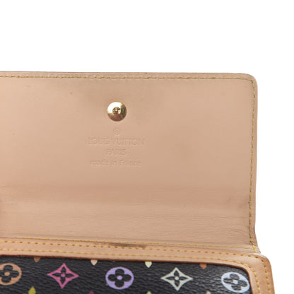 Louis Vuitton Monogram Multicolor Porte-Monnaie Billets Wallet Black 7 of 15