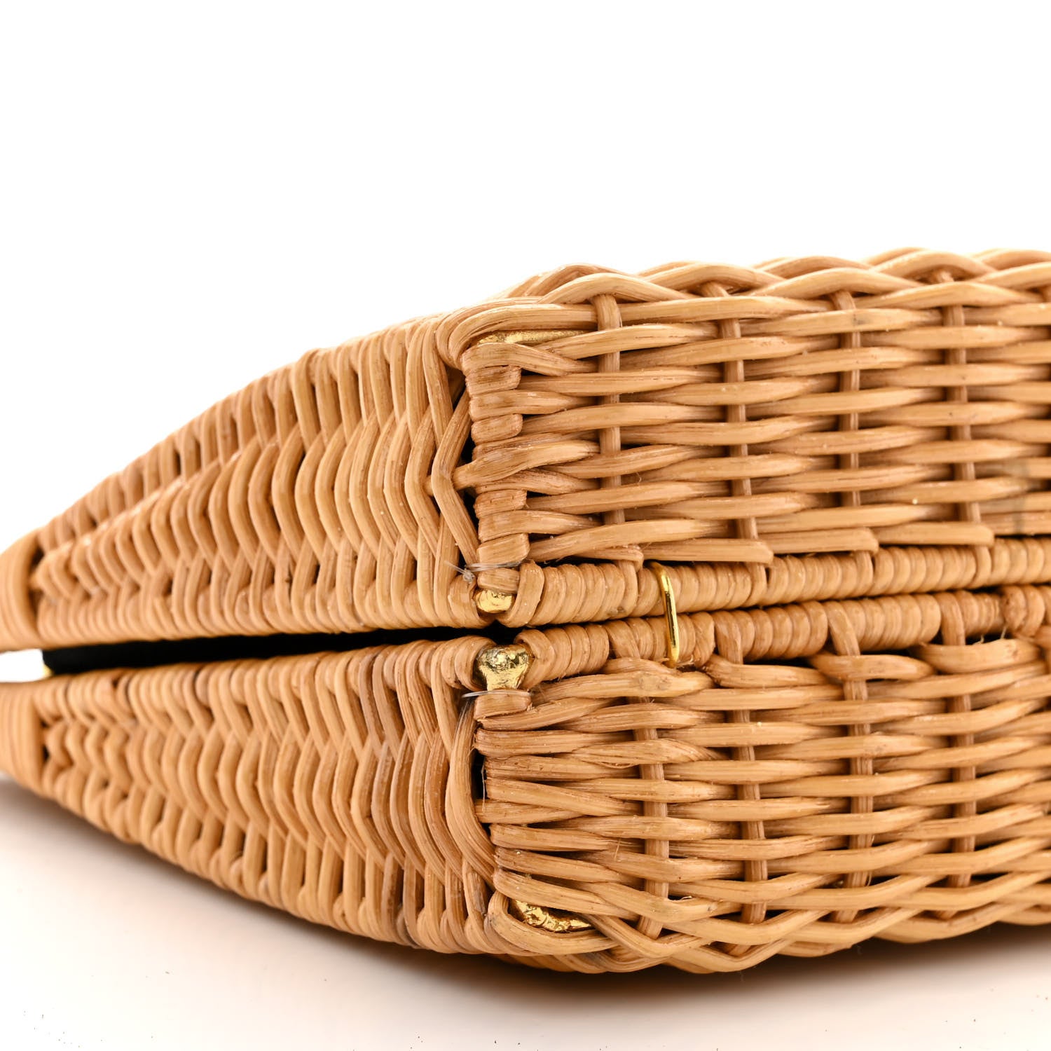 Salvatore Ferragamo Wicker Gancini Chain Bag Natural 9 of 10