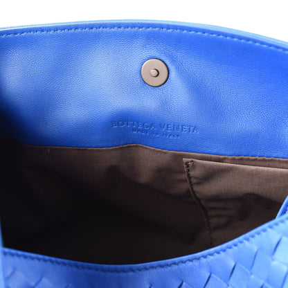 Bottega Veneta Nappa Intrecciato Shoulder Bag Signal Blue 9 of 12