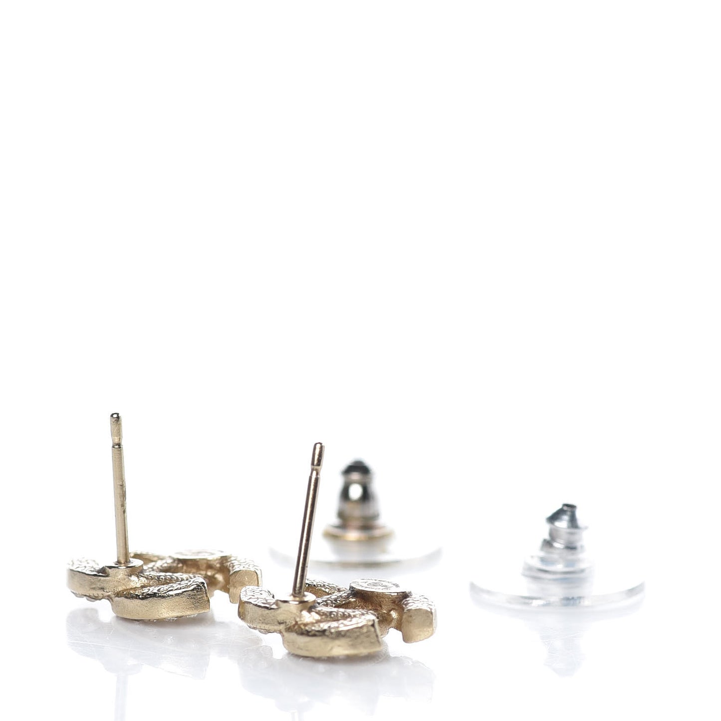 Crystal CC Earrings Gold