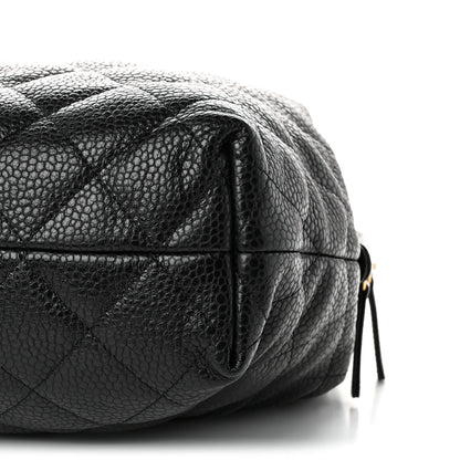 Chanel Shiny Caviar Quilted Large Bowling Bag Black 10 of 10