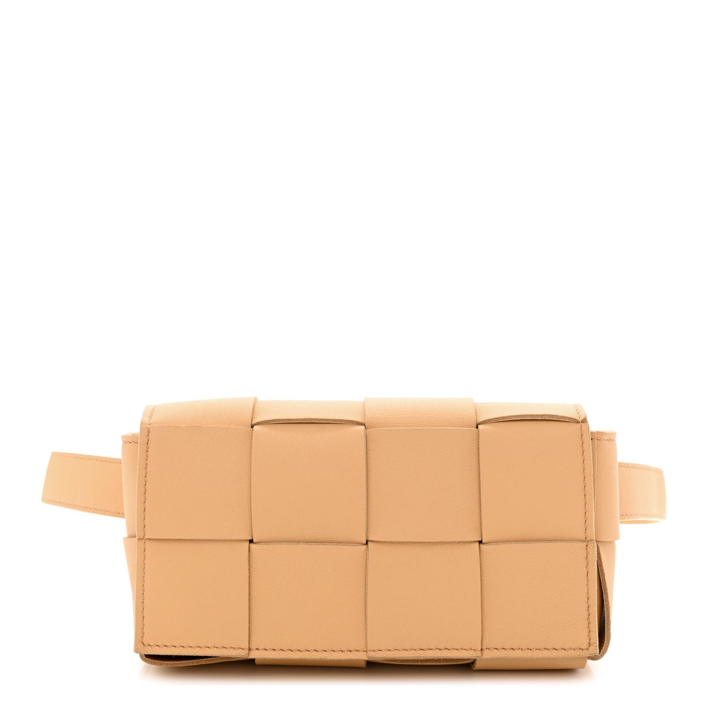 Nappa Maxi Intreccio The Belt Cassette Bag Almond
