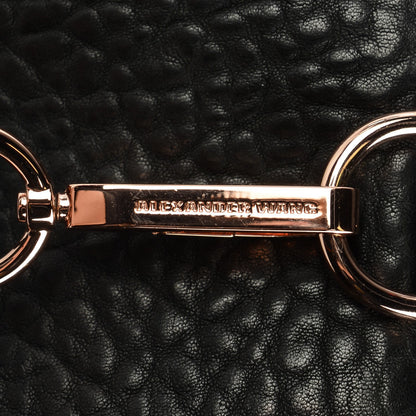 Alexander Wang Pebbled Lambskin Rocco Black Rose Gold Hardware 9 of 9