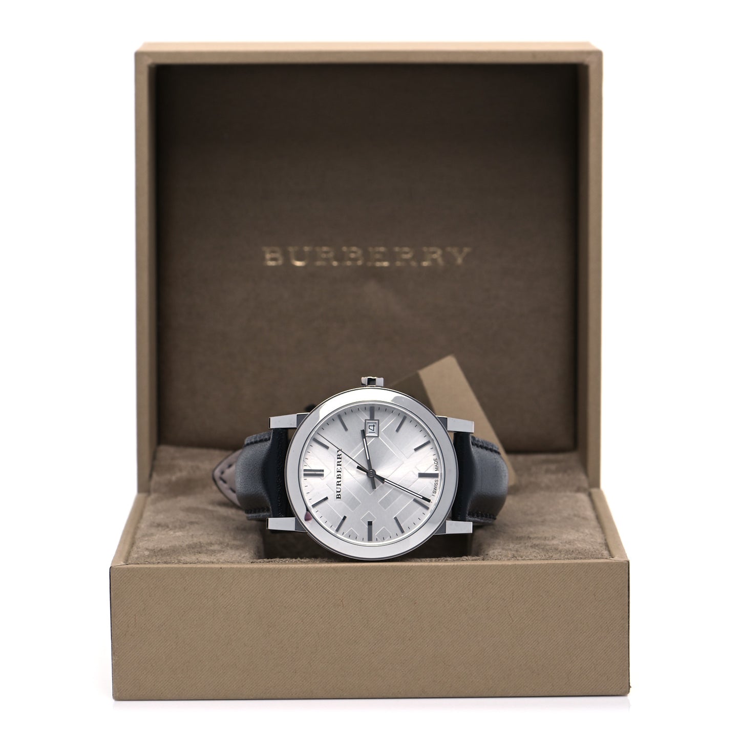 Stainless Steel Calfskin 38mm Heritage Quartz Watch BU9008