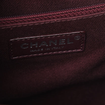 Chanel Caviar Quilted Medium CC Accordion Shopping Bag Black 6 of 13