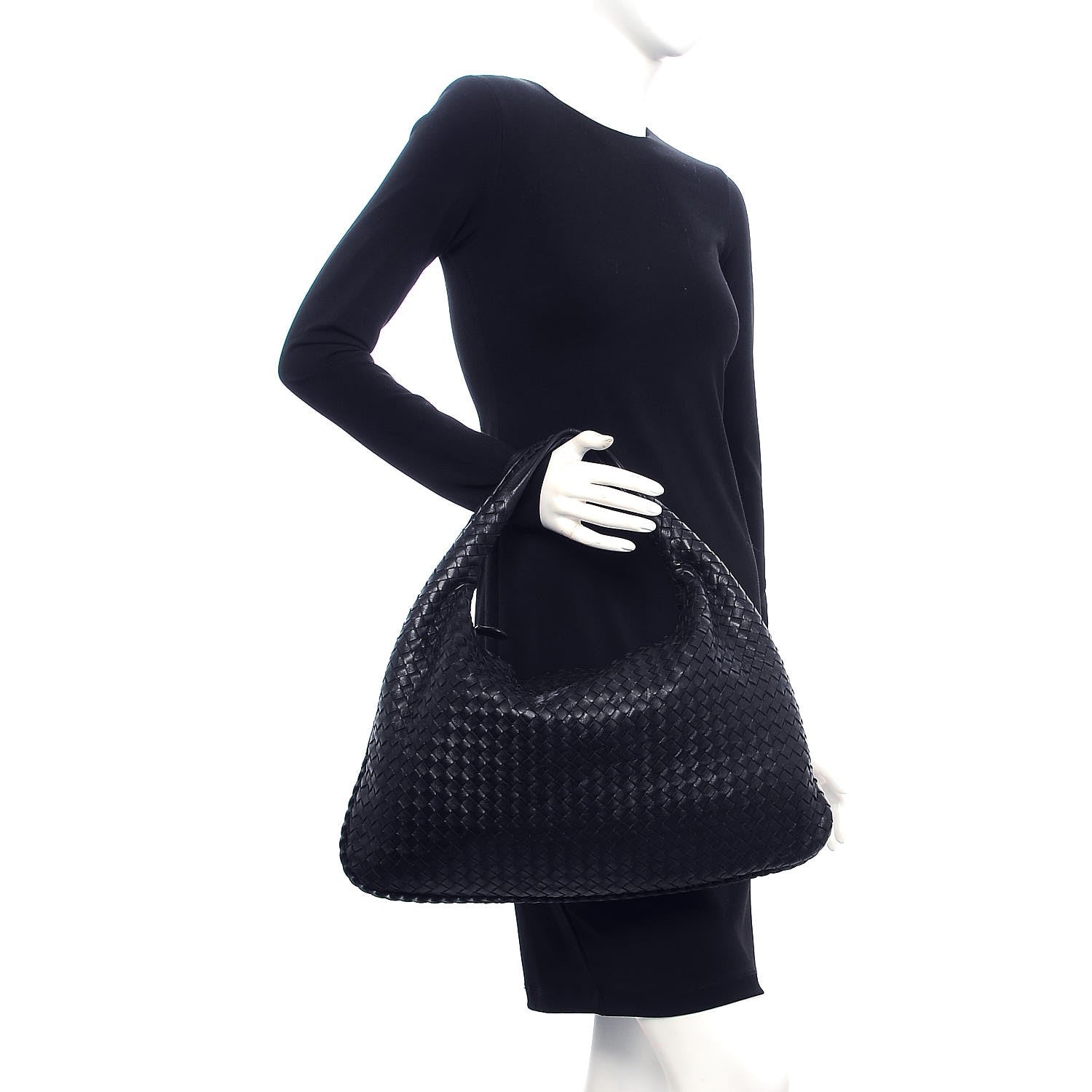 Bottega Veneta Nappa Intrecciato Large Veneta Hobo Nero Black 2 of 8