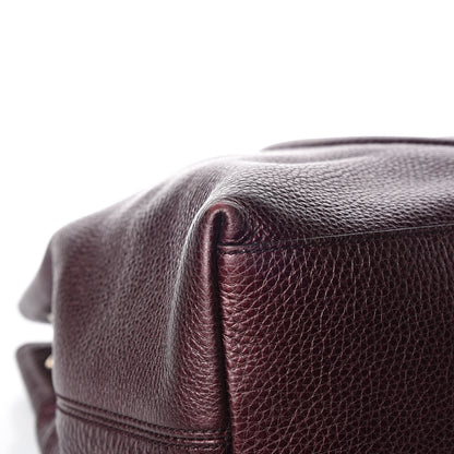 Gucci Metallic Cellarius Calfskin Medium Soho Chain Shoulder Bag Classic Burgundy 12 of 13