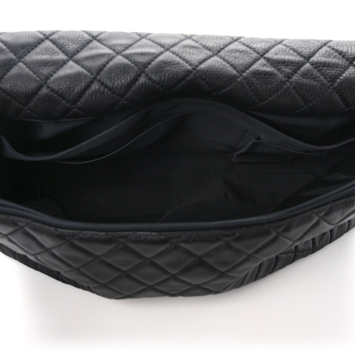 Chanel Calfskin Quilted XXL Travel Flap Bag Black 4 of 13