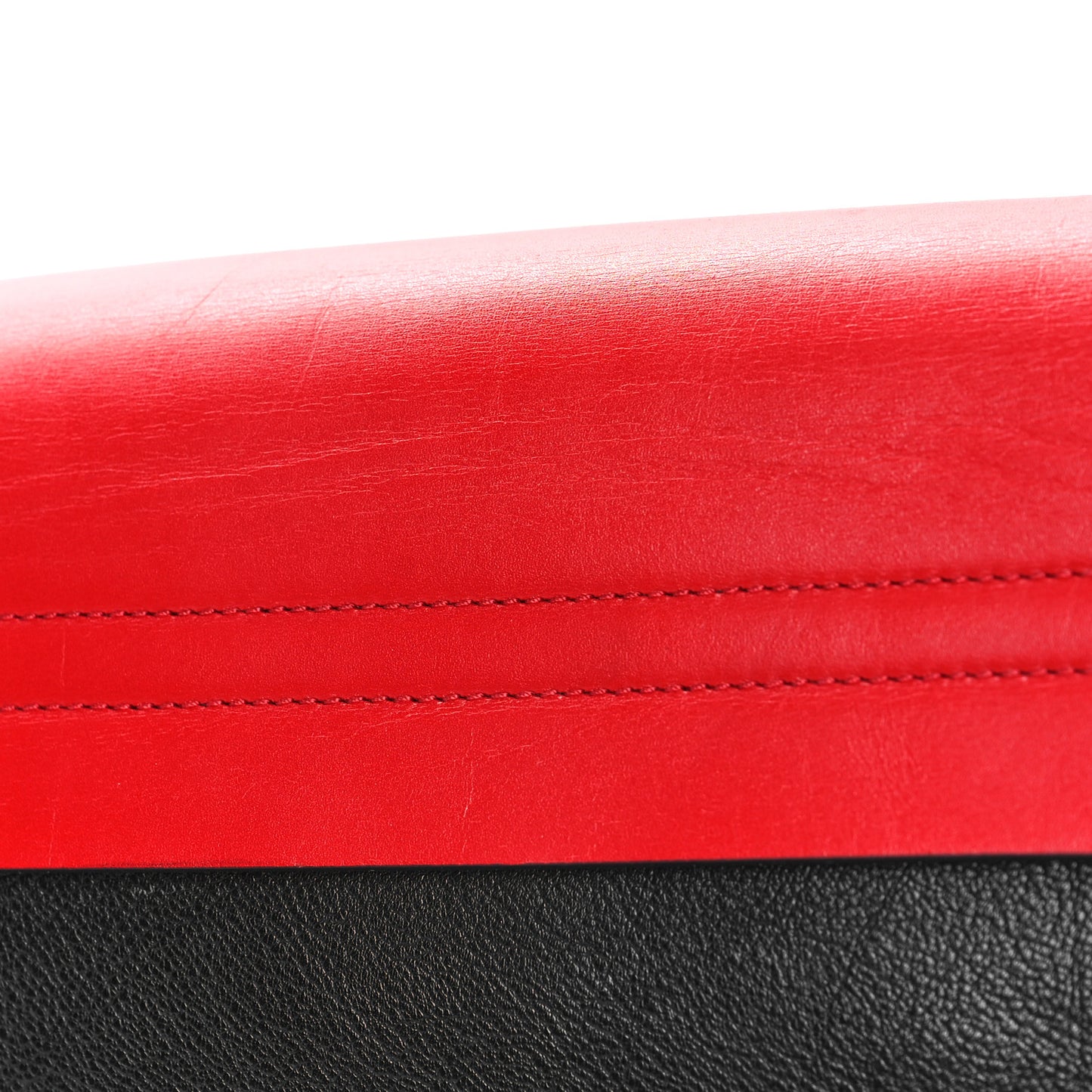 Smooth Calfskin Medium Vring Shoulder Bag Rouge Pur Cerise Black