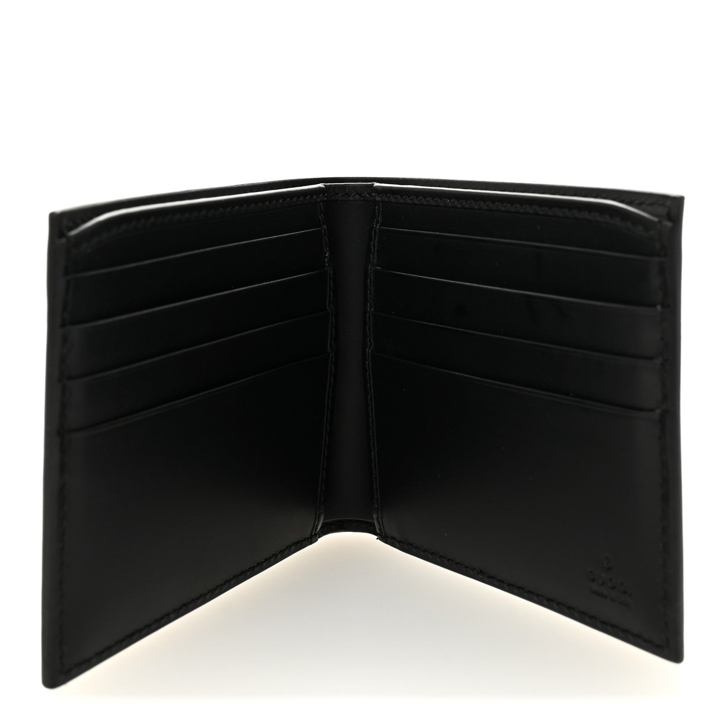 Gucci Vitello Bi-Fold Gomma Wallet Black 5 of 8