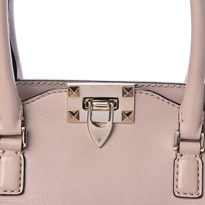 Valentino Garavani Vitello Rockstud Double Handle Tote Poudre 10 of 10