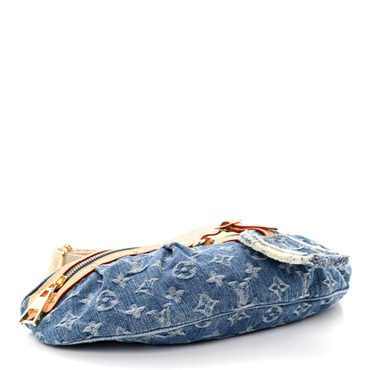 Louis Vuitton Monogram Denim High Rise Bumbag Blue 4 of 9