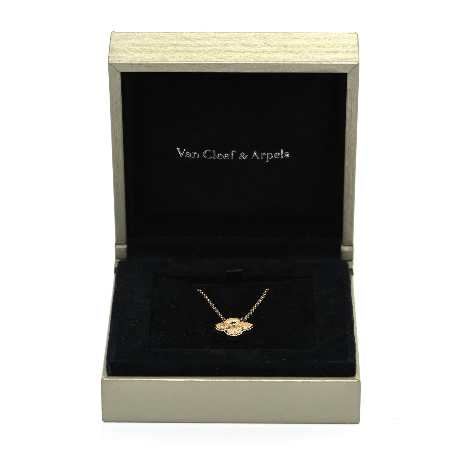 18K Yellow Gold Vintage Alhambra Pendant Necklace