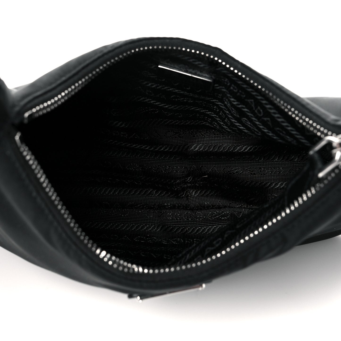 Tessuto Nylon Saffiano Mini Re-Edition 2005 Bag Black