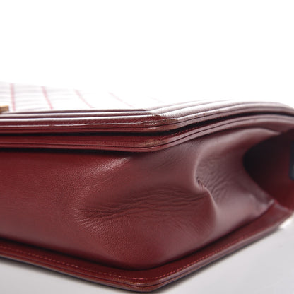 Chanel Lambskin Quilted New Medium Boy Flap Dark Red 9 of 13