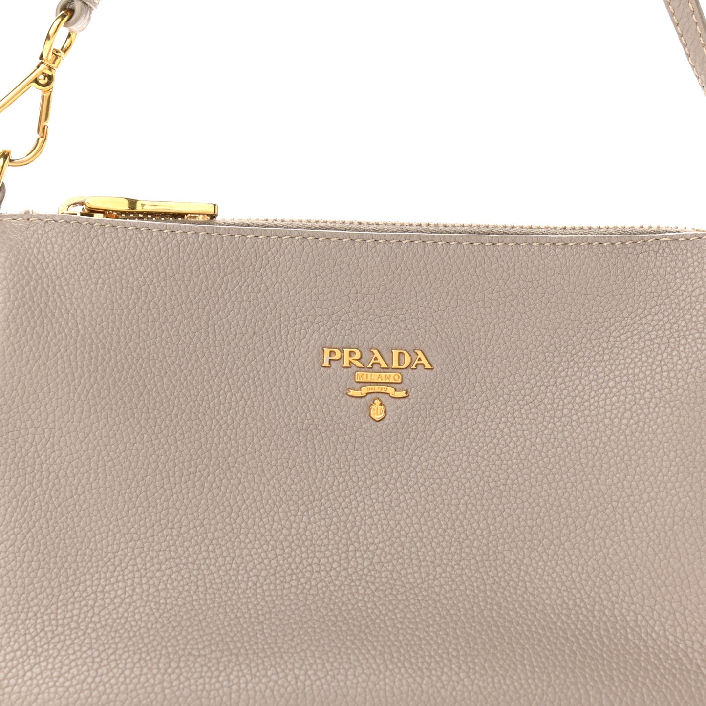 Vitello Daino Pochette Bag Pomice