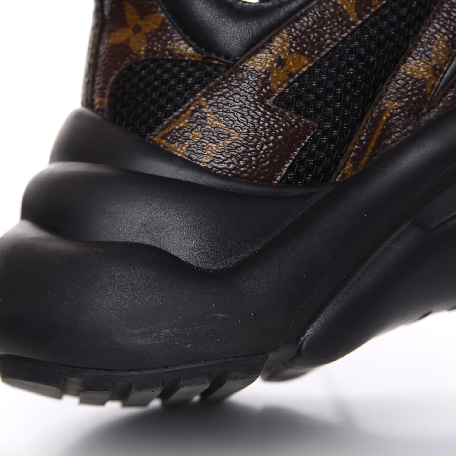 Louis Vuitton Calfskin Patent Monogram LV Archlight Sneakers 37 Black 9 of 10