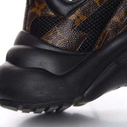Louis Vuitton Calfskin Patent Monogram LV Archlight Sneakers 37 Black 9 of 10