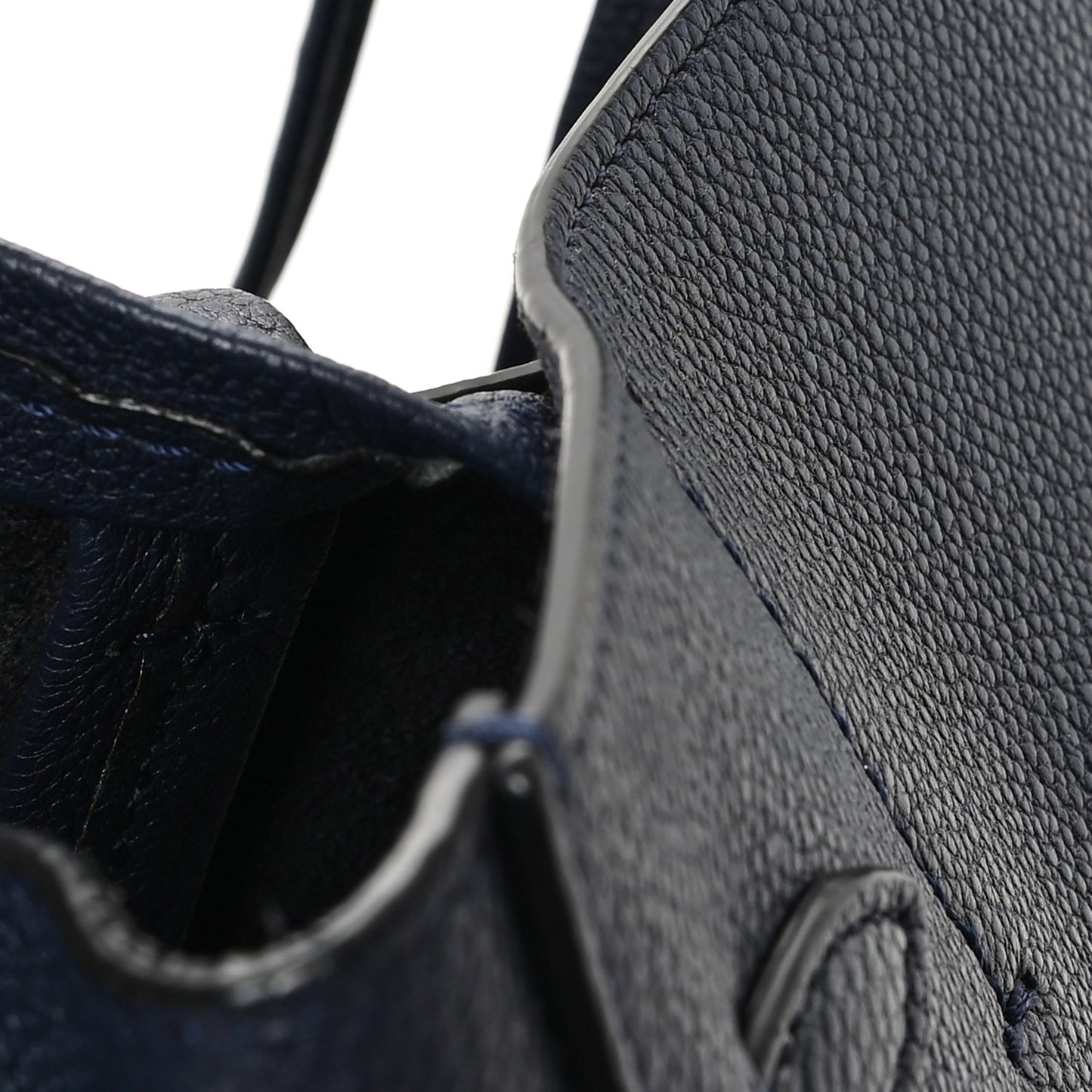 Soft Grained Calfskin Small Belt Cabas Phantom Navy