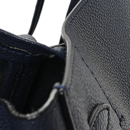 Celine Soft Grained Calfskin Small Belt Cabas Phantom Navy 10 of 14