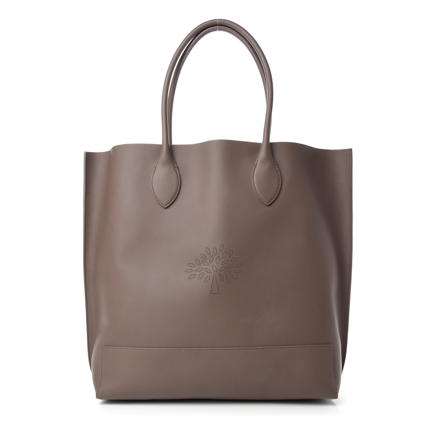 Mulberry Nappa Perforated Blossom Tote Taupe 1 of 10