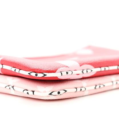 Louis Vuitton Monogram Giant Double Zip Pochette Rouge 9 of 14