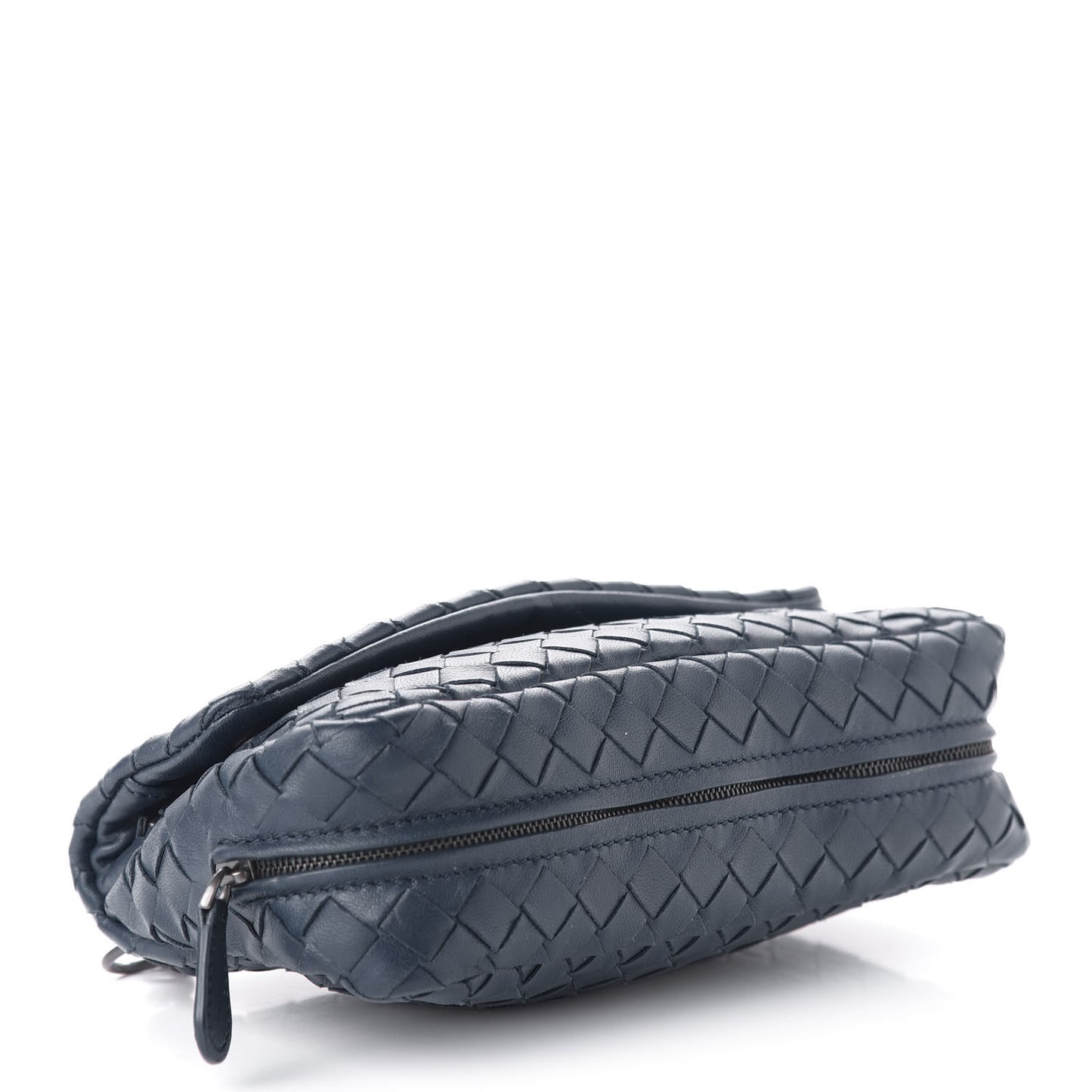 Nappa Intrecciato Mini Chain Messenger Denim