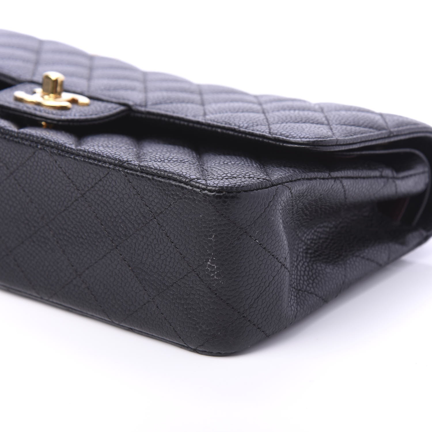 Chanel Caviar Quilted Medium Double Flap Black 8 of 12