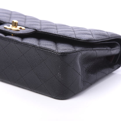Chanel Caviar Quilted Medium Double Flap Black 8 of 12