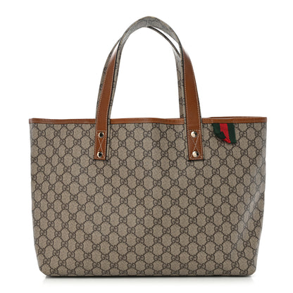 Gucci GG Plus Monogram Medium Signature Web Loop Tote Light Brown 1 of 13