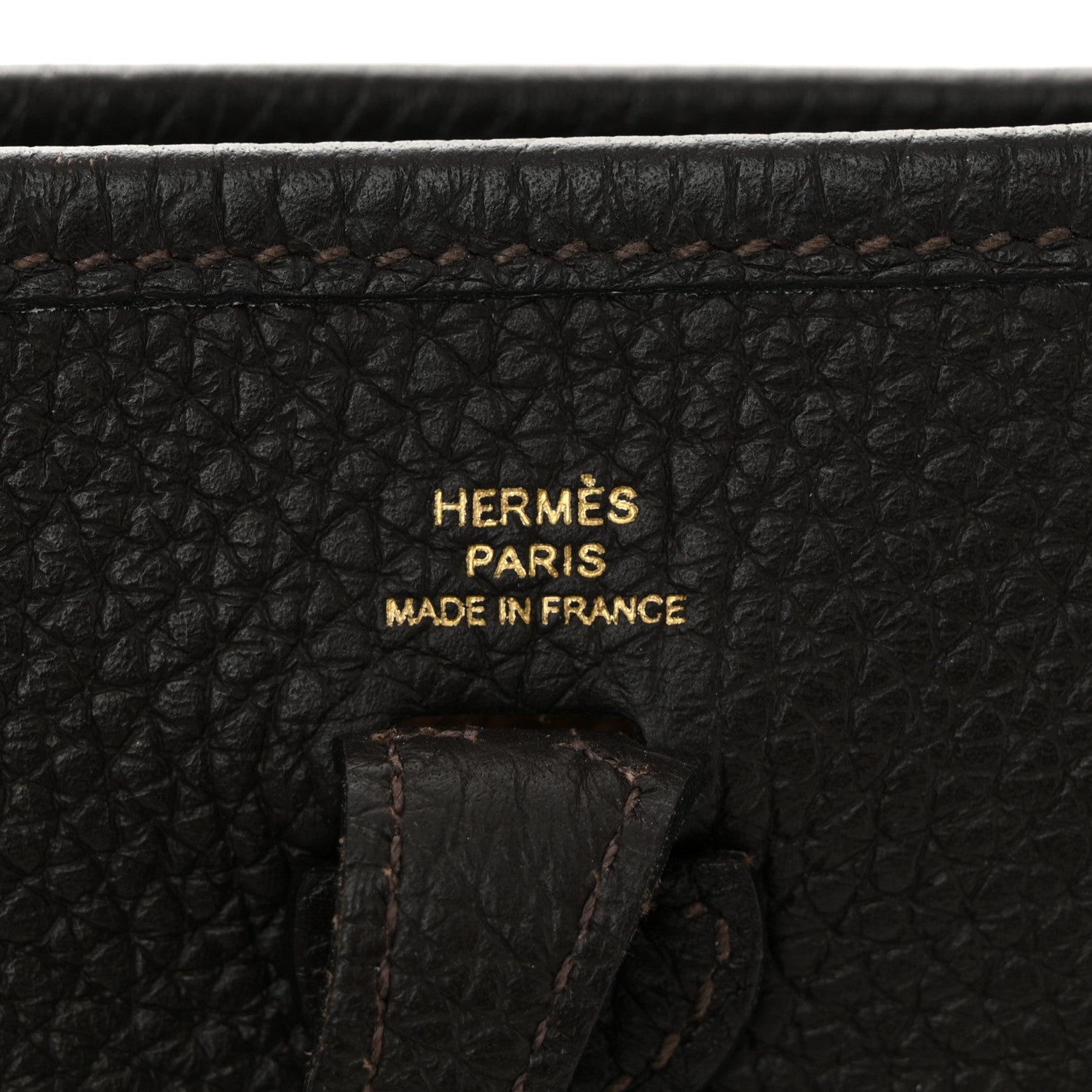 Hermes Taurillon Clemence Evelyne TPM Ebene Rouge Sellier 6 of 10