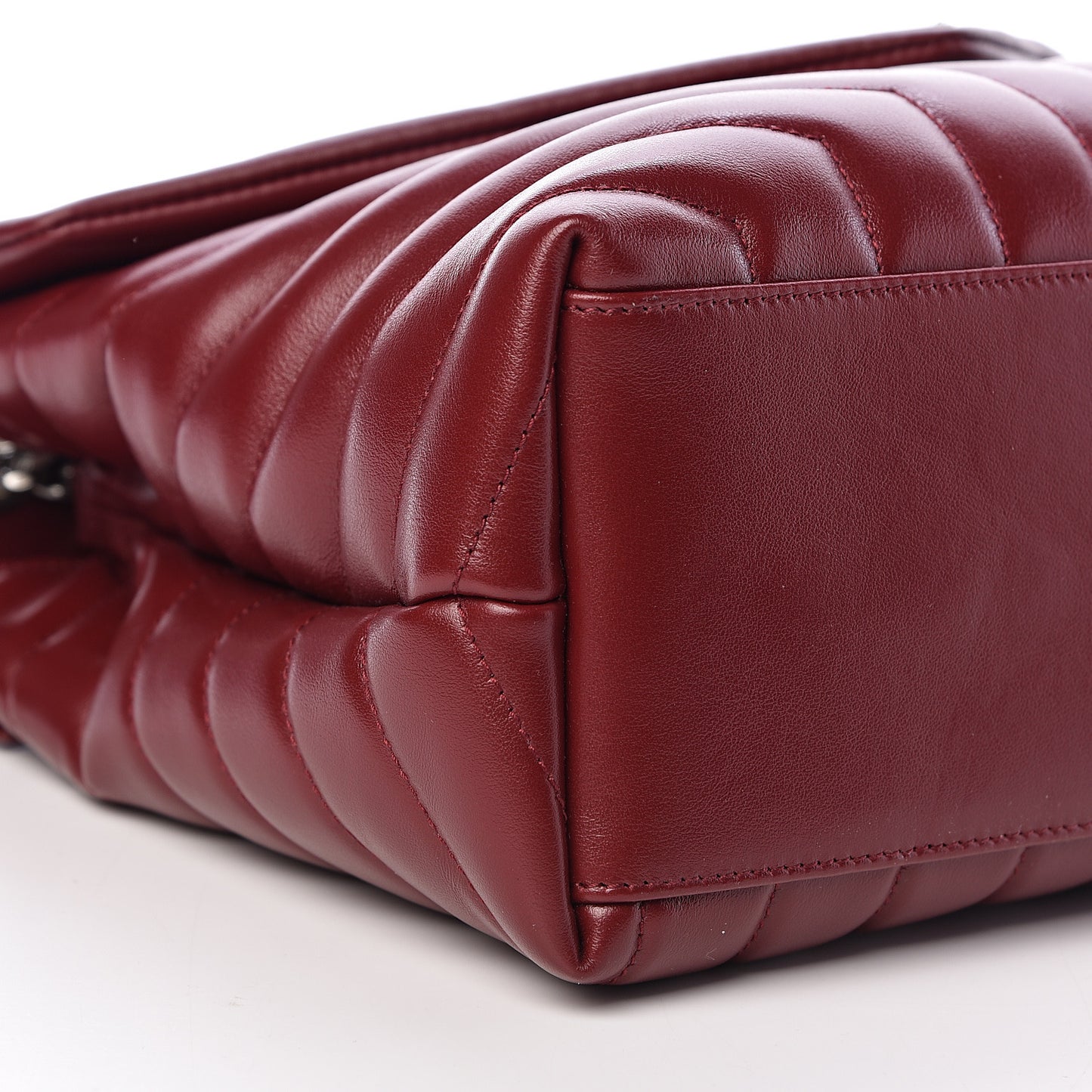 Calfskin Y Quilted Monogram Medium Loulou Chain Satchel Palissandre