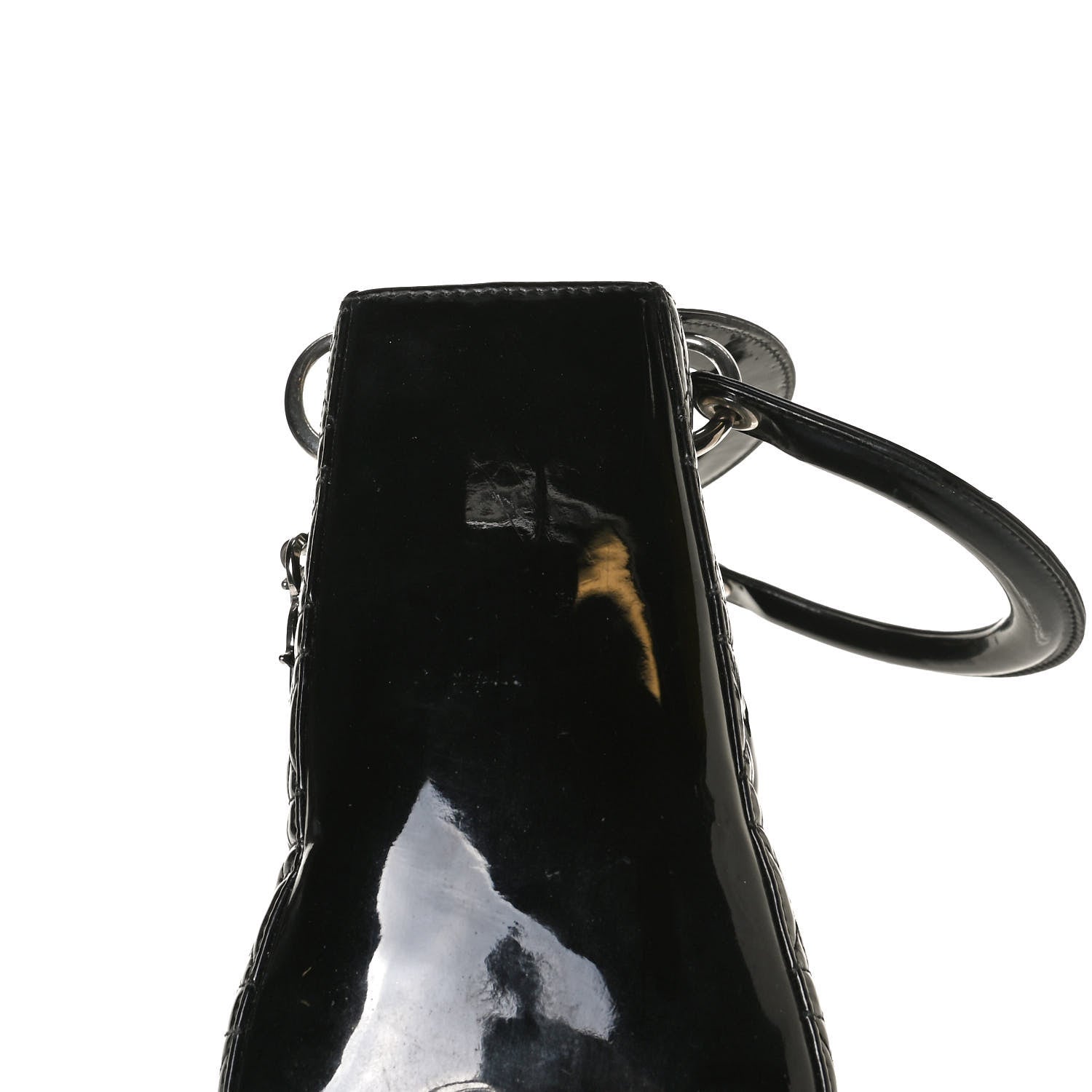 Christian Dior Patent Cannage Medium Lady Dior Black 16 of 16
