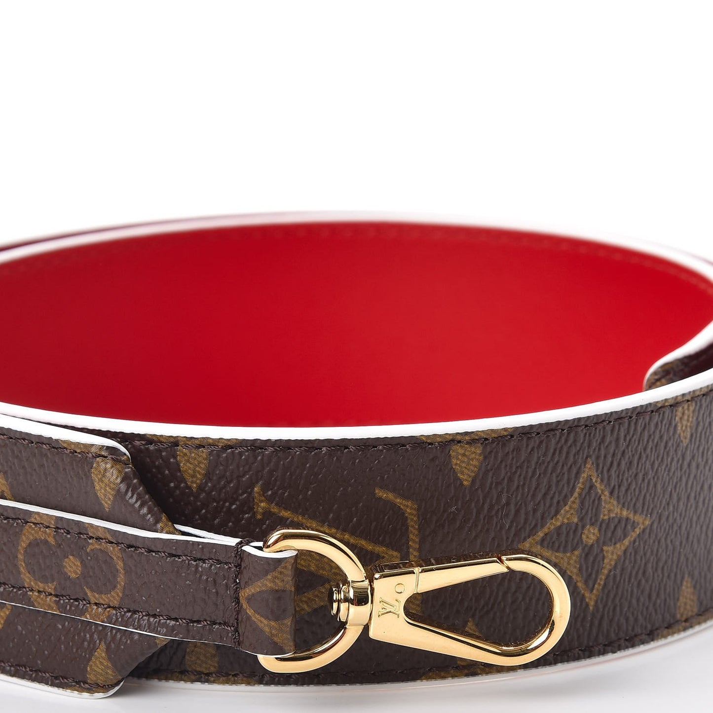Monogram Bandouliere Shoulder Strap Red