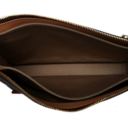 MCM Calfskin Monogram Mini Klara Crossbody Bag Chessnut 5 of 10