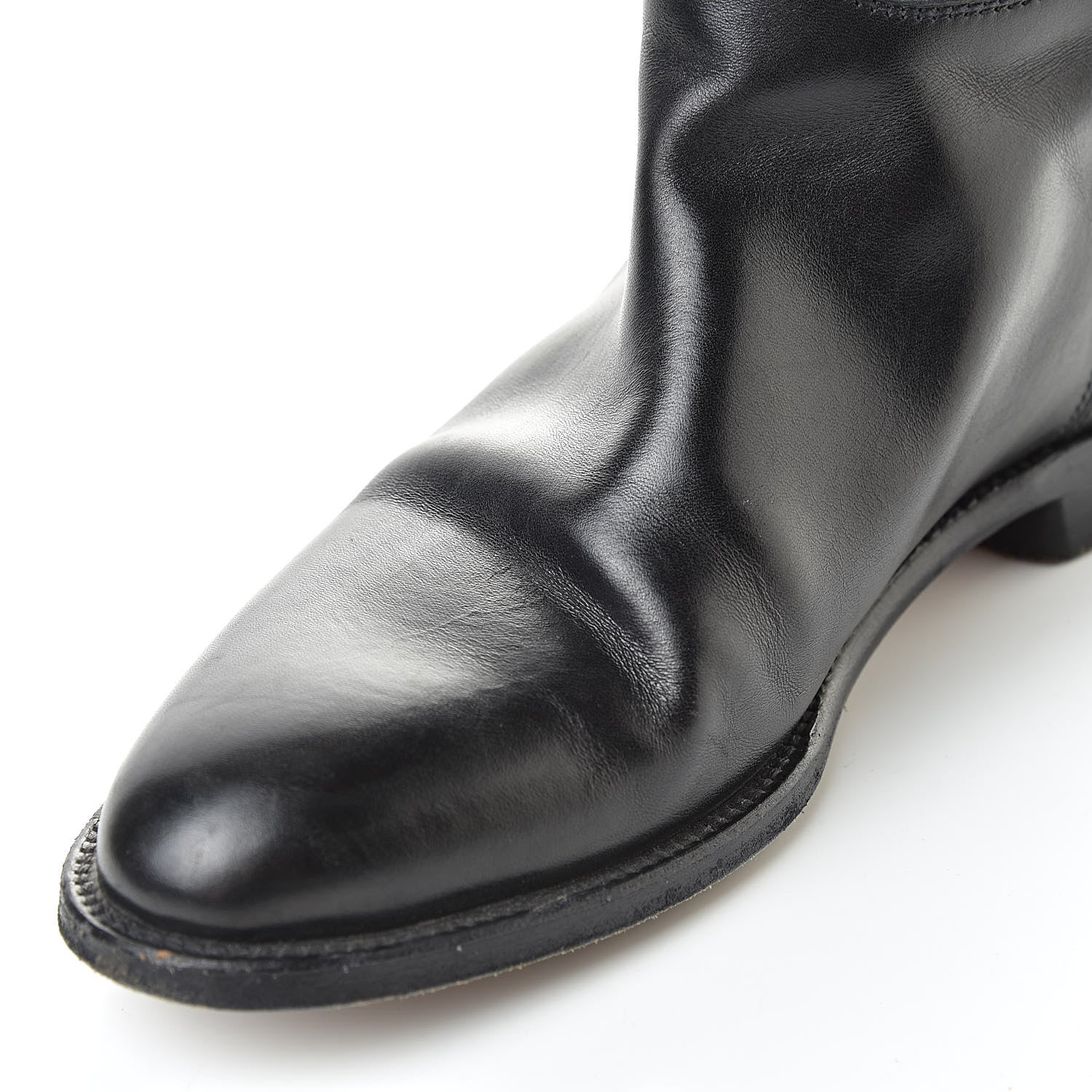 Hermes Box Kelly Jumping Boots 37 Black 11 of 15
