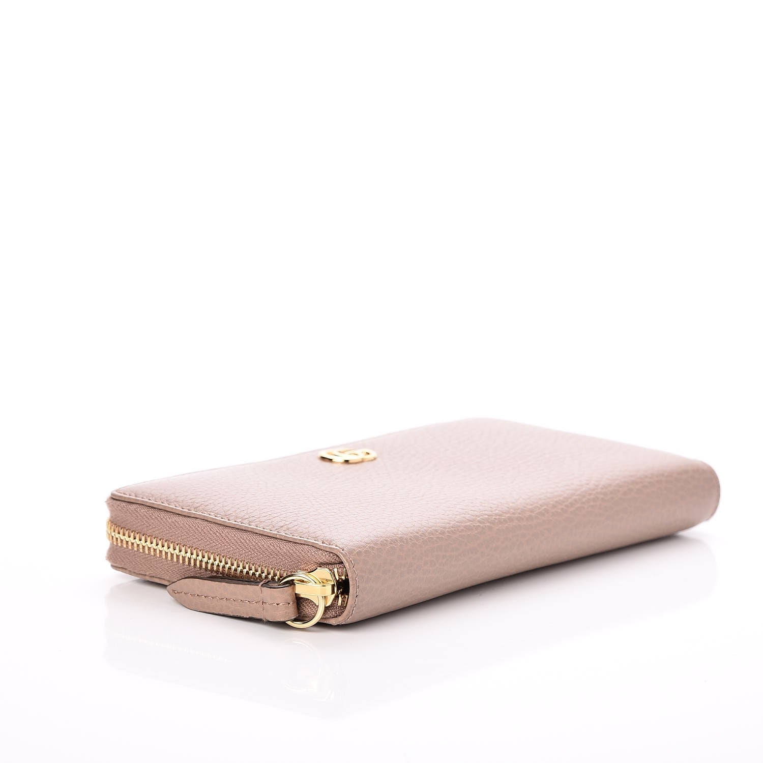 Gucci Dollar Calfskin GG Marmont Zip Around Wallet Porcelain Rose 4 of 8