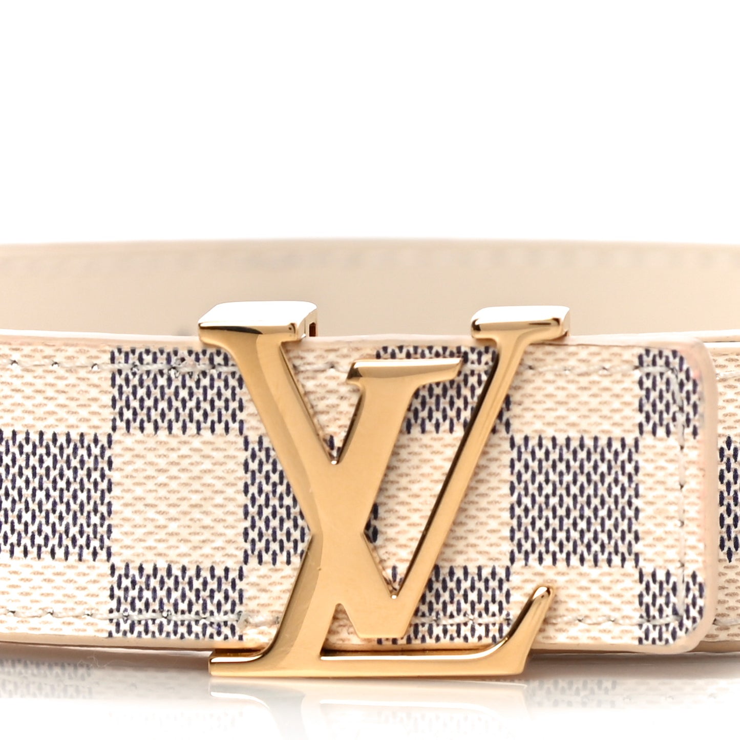 Mini Damier Azur 25mm LV Initiales Belt 80 32