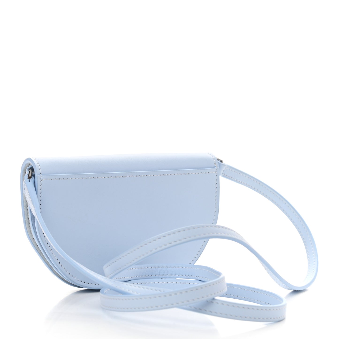Calfskin Small Olympia Shoulder Bag Pale Blue