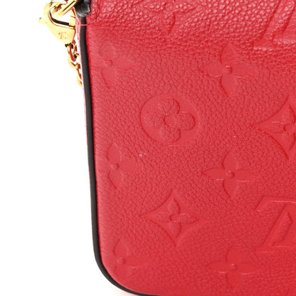Louis Vuitton Empreinte Pochette Felicie Chain Wallet Scarlet 12 of 12