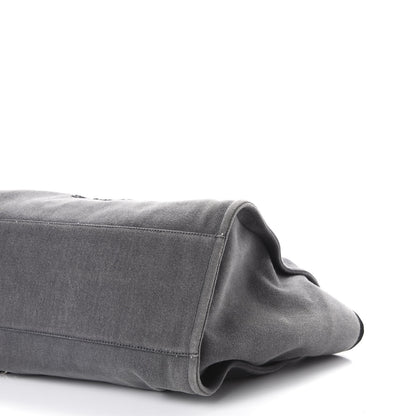 Chanel Canvas Sequin Medium Deauville Tote Charcoal 6 of 10