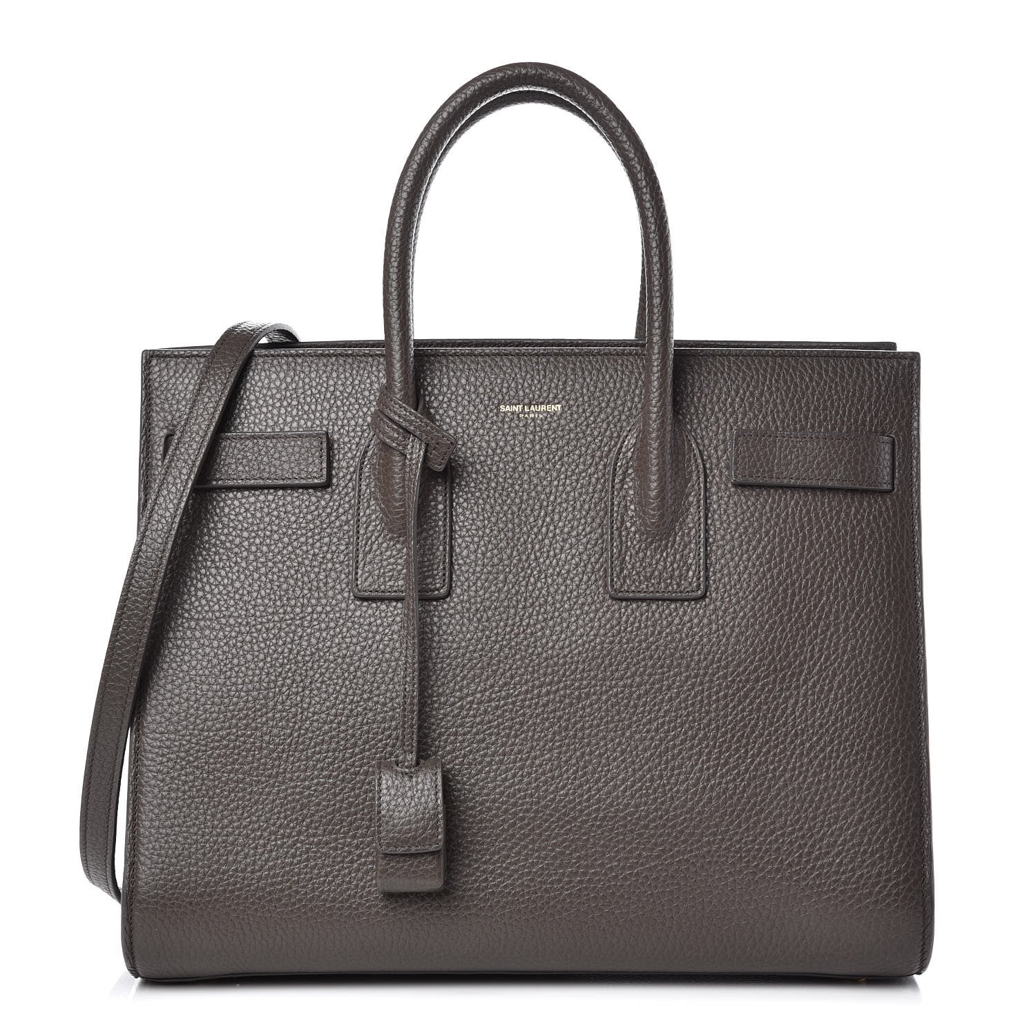 Saint Laurent Grained Calfskin Small Sac De Jour Dark Anthracite 1 of 13
