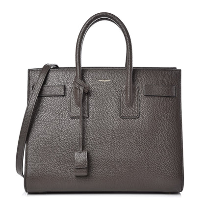 Saint Laurent Grained Calfskin Small Sac De Jour Dark Anthracite 1 of 13