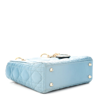 Christian Dior Lambskin Cannage Gradient Small My Lady Dior Denim Blue 4 of 12
