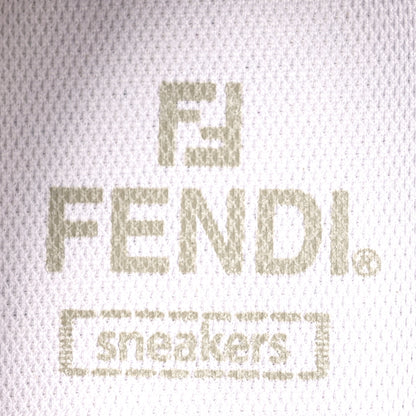 Fendi Kuban Canvas FF Womens Domino Low Top Sneakers 39 Grezzo Multicolor Latte 6 of 7