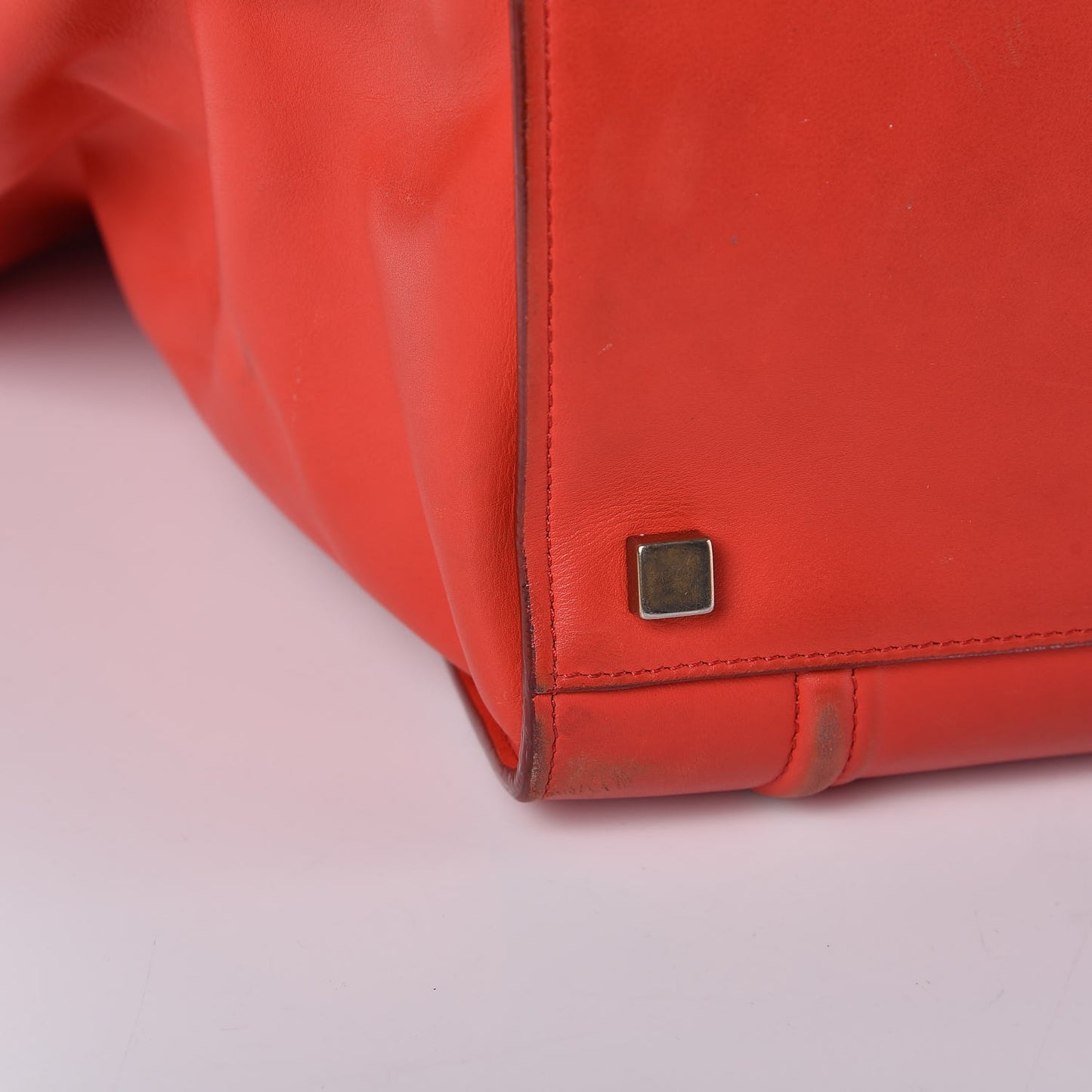 Nappa Calfskin Medium Phantom Luggage Vermillion